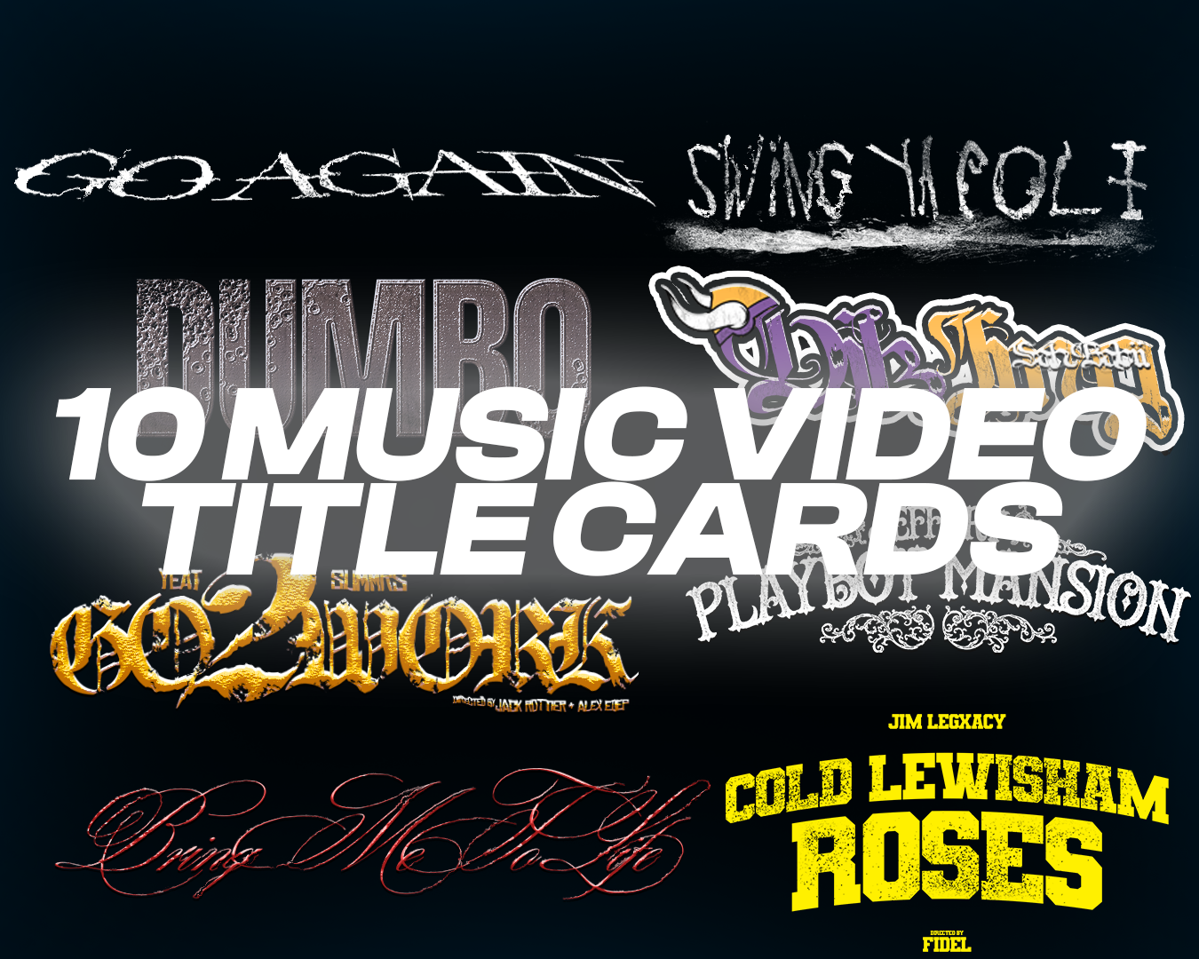 Music Video Title Card Pack