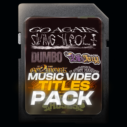 Music Video Title Card Pack